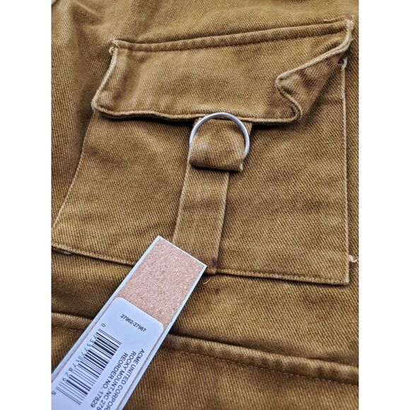 Vtg Greystone Hunting Vest Mens 52 Denim Brown Big Tall Gorpcore USA Made 90s - Picture 8 of 11